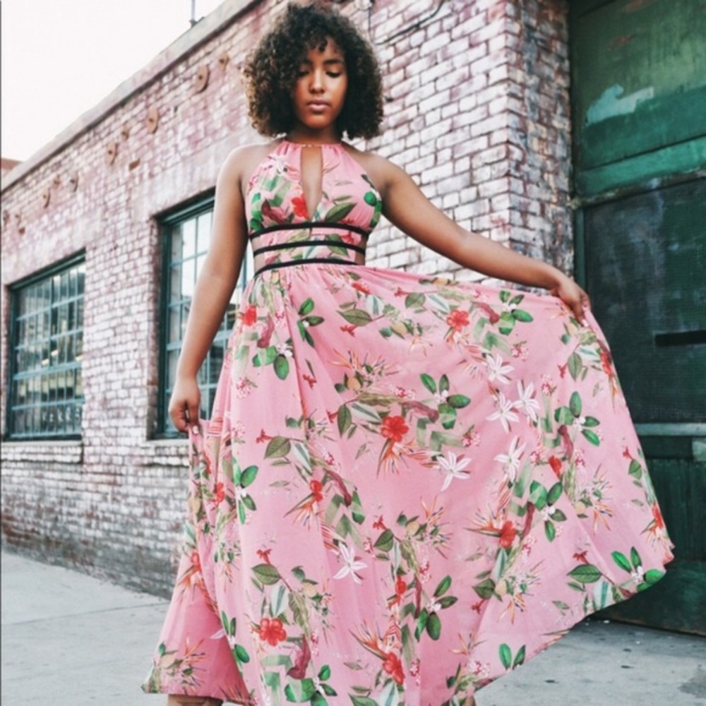 Express Floral tropical maxi